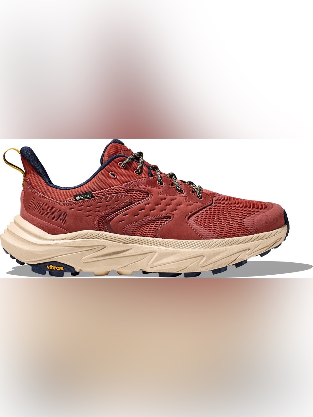 HOKA Anacapa 2 Low GTX Hiking Shoes in Red Size 9.5 Men’s US Shoe Goretex